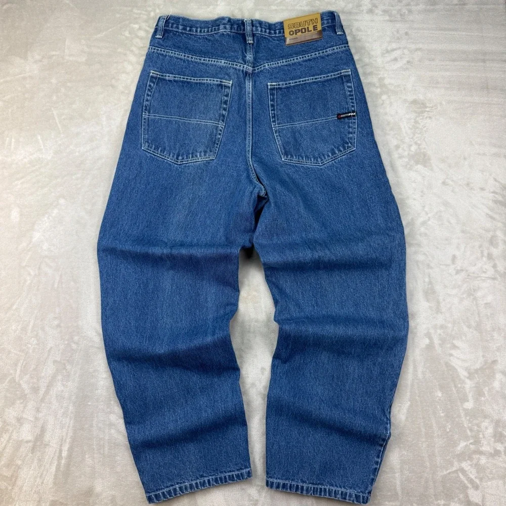Vintage Southpole Jeans Mens 38x34 Wide Baggy Y2K Streetwear Loose Fit Denim‎